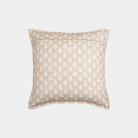 Tan Traditional Polyester Blend Pillow - Marble Lotus - Tan Traditional Polyester Blend Pillow