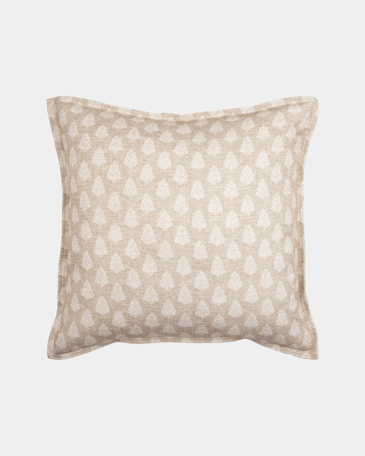 Tan Traditional Polyester Blend Pillow - Marble Lotus - Tan Traditional Polyester Blend Pillow