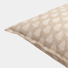 Tan Traditional Polyester Blend Pillow - Marble Lotus - Tan Traditional Polyester Blend Pillow