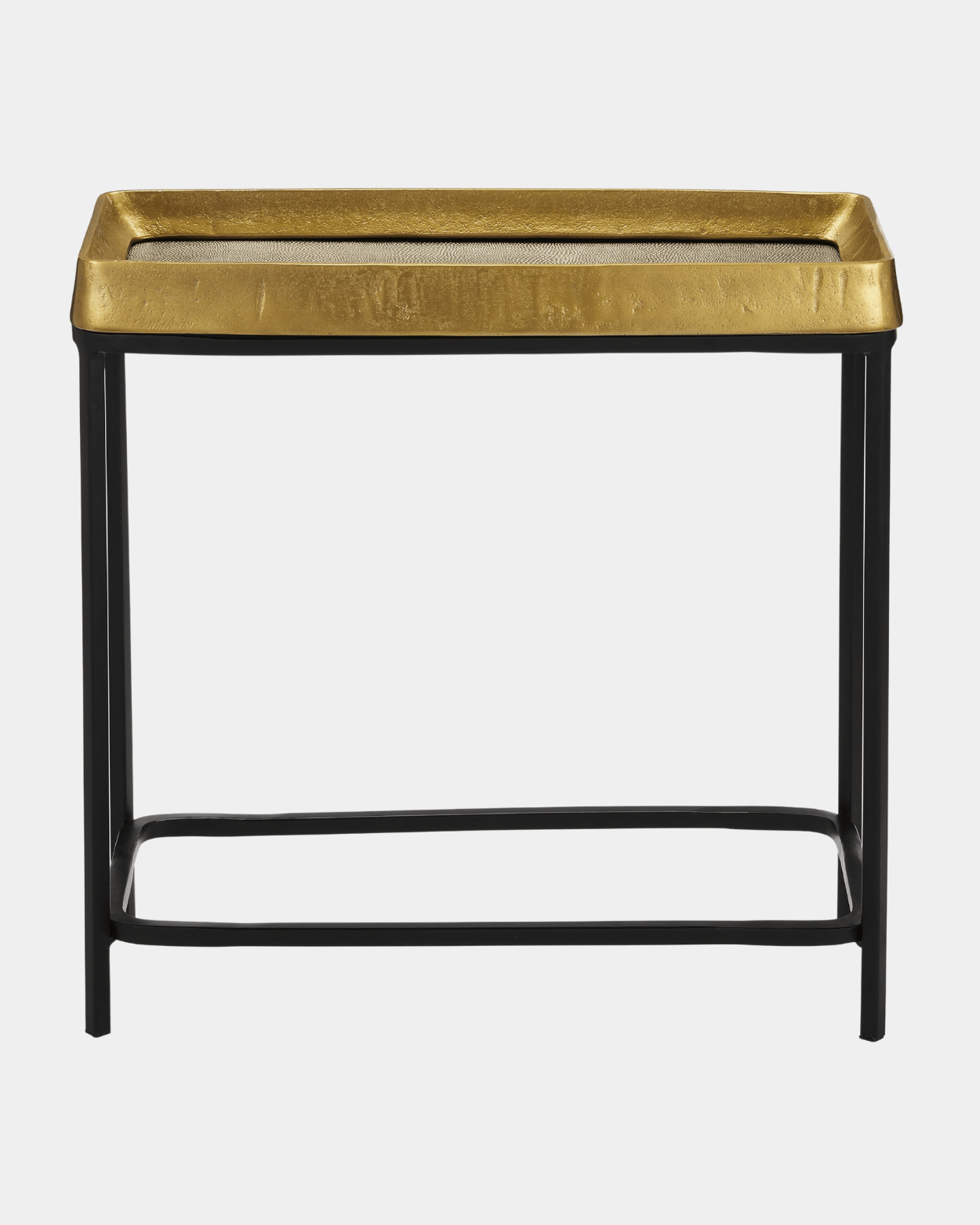 Tanay Brass Side Table - Marble Lotus - Tanay Brass Side Table
