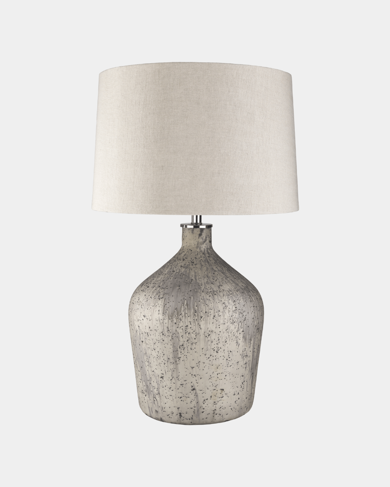 Taupe Distressed Table Lamp - Marble Lotus - Taupe Distressed Table Lamp