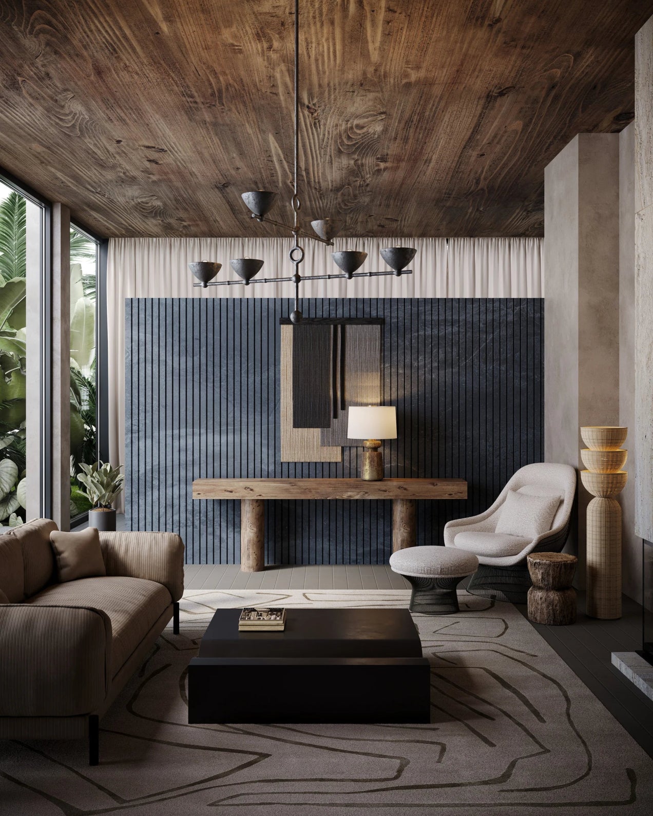 TERRON TABLE LAMP - Marble Lotus - TERRON TABLE LAMP