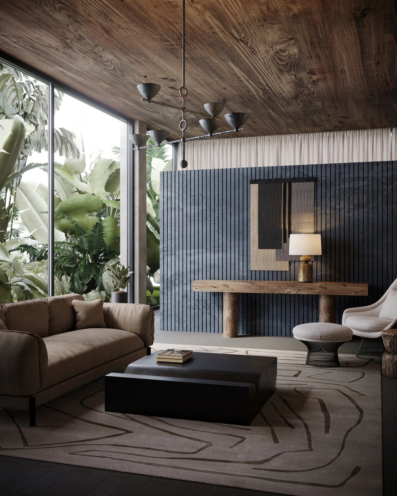 TERRON TABLE LAMP - Marble Lotus - TERRON TABLE LAMP