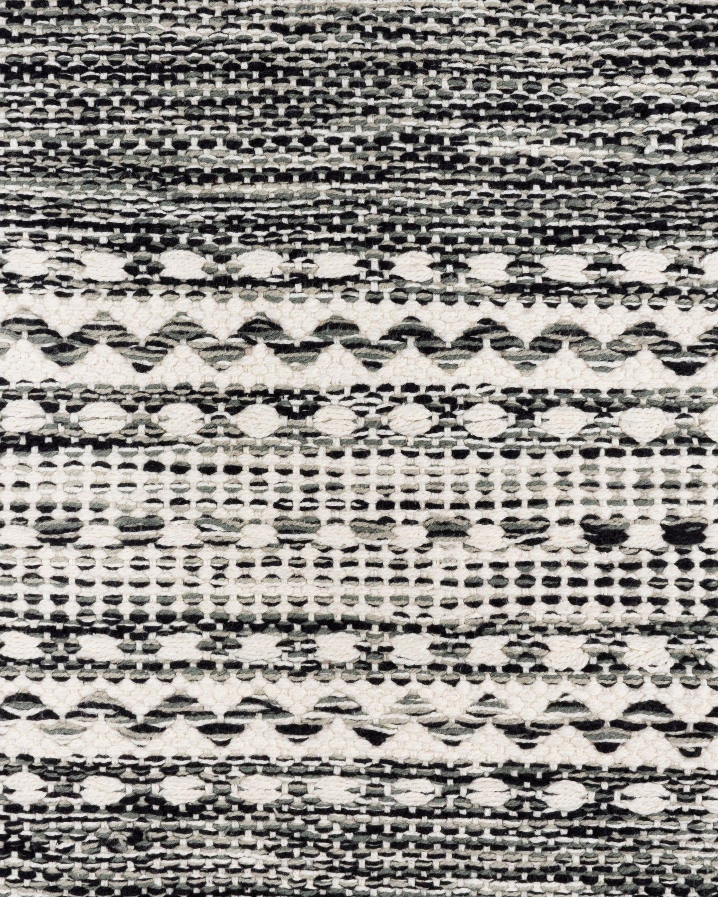 Textured Black Handwoven Pure Cotton Pillow - Marble Lotus - Textured Black Handwoven Pure Cotton Pillow