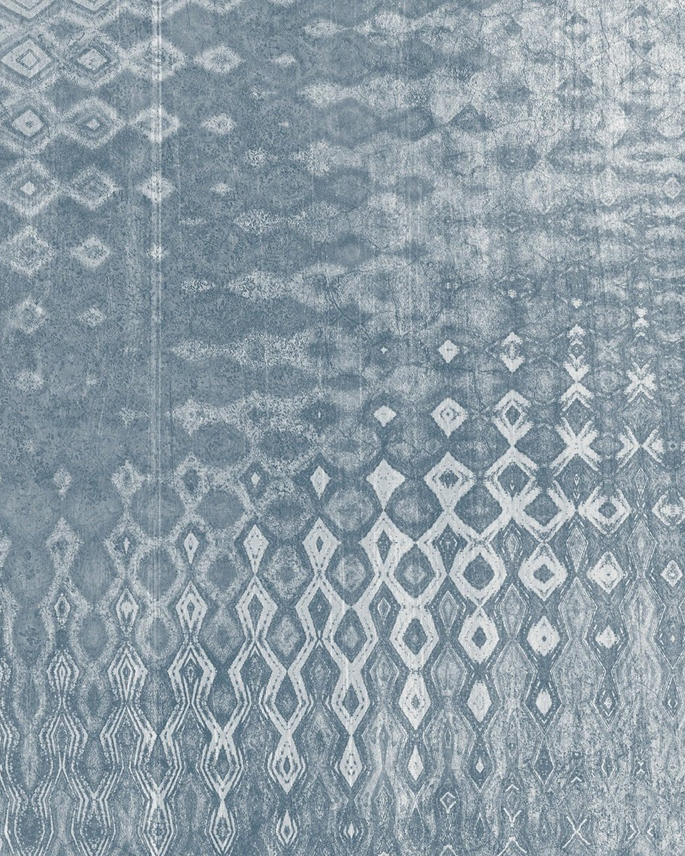 Textured Elements Harmony Wallpaper, Feather Blue - Marble Lotus - Textured Elements Harmony Wallpaper, Feather Blue