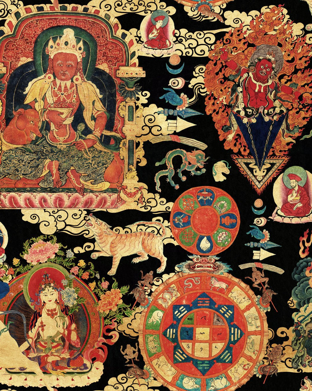 TIBETAN TAPESTRY Metallic Edition - Marble Lotus - TIBETAN TAPESTRY Metallic Edition