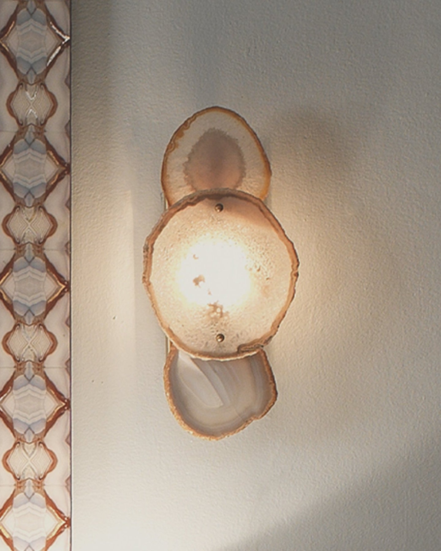Trinity Wall Sconce - Marble Lotus - Trinity Wall Sconce