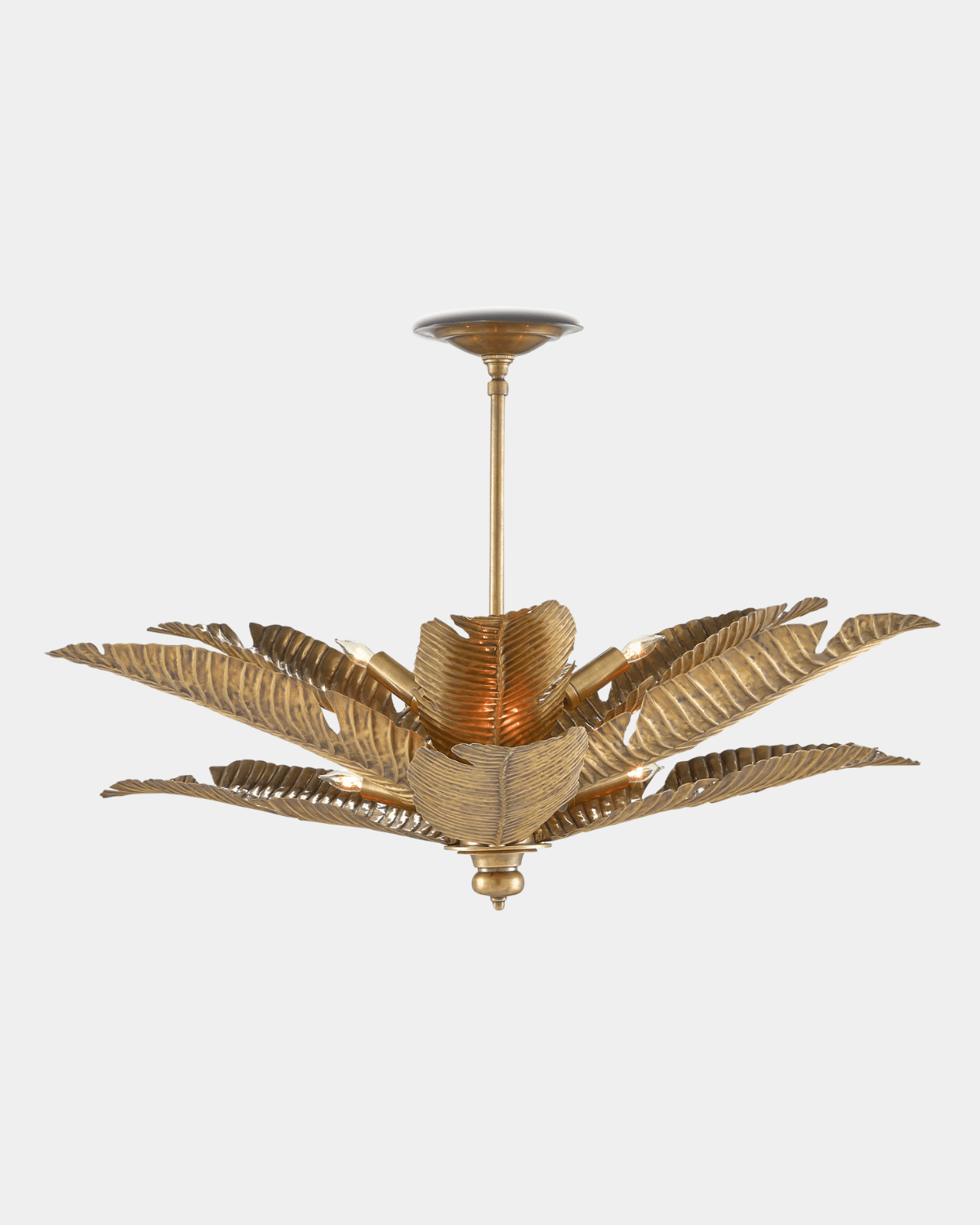 Tropical Gold Semi - Flush Mount - Marble Lotus - Tropical Gold Semi - Flush Mount