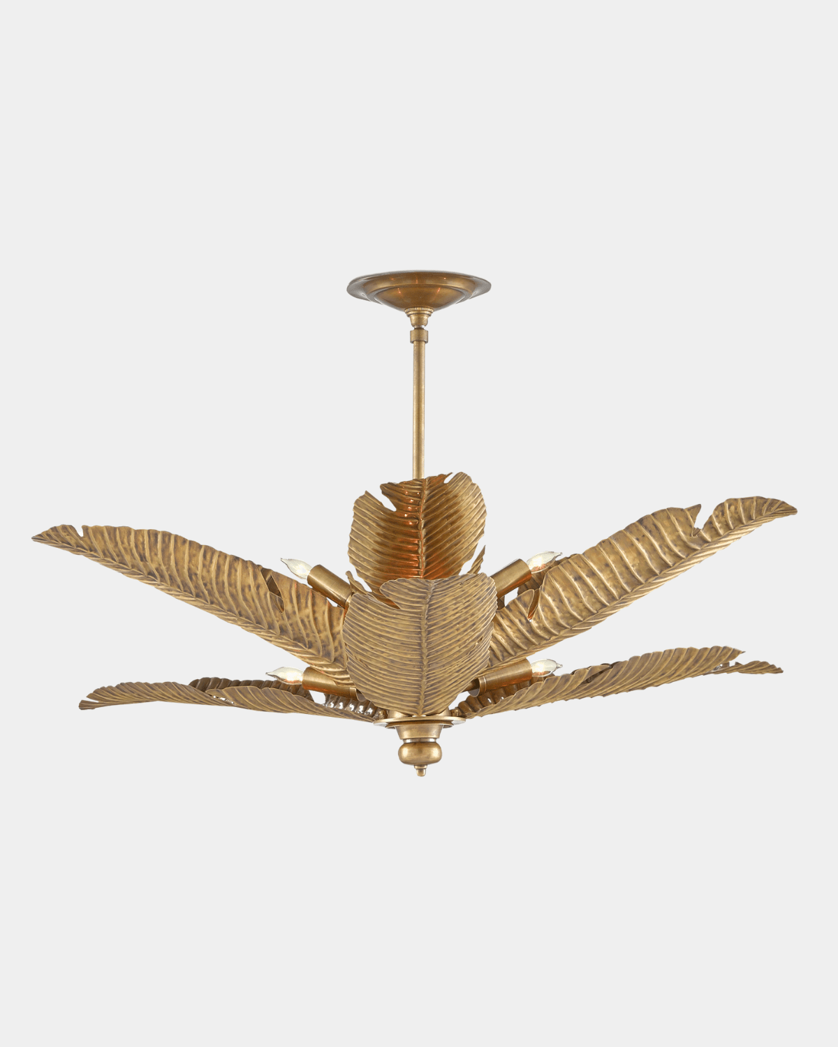 Tropical Gold Semi - Flush Mount - Marble Lotus - Tropical Gold Semi - Flush Mount