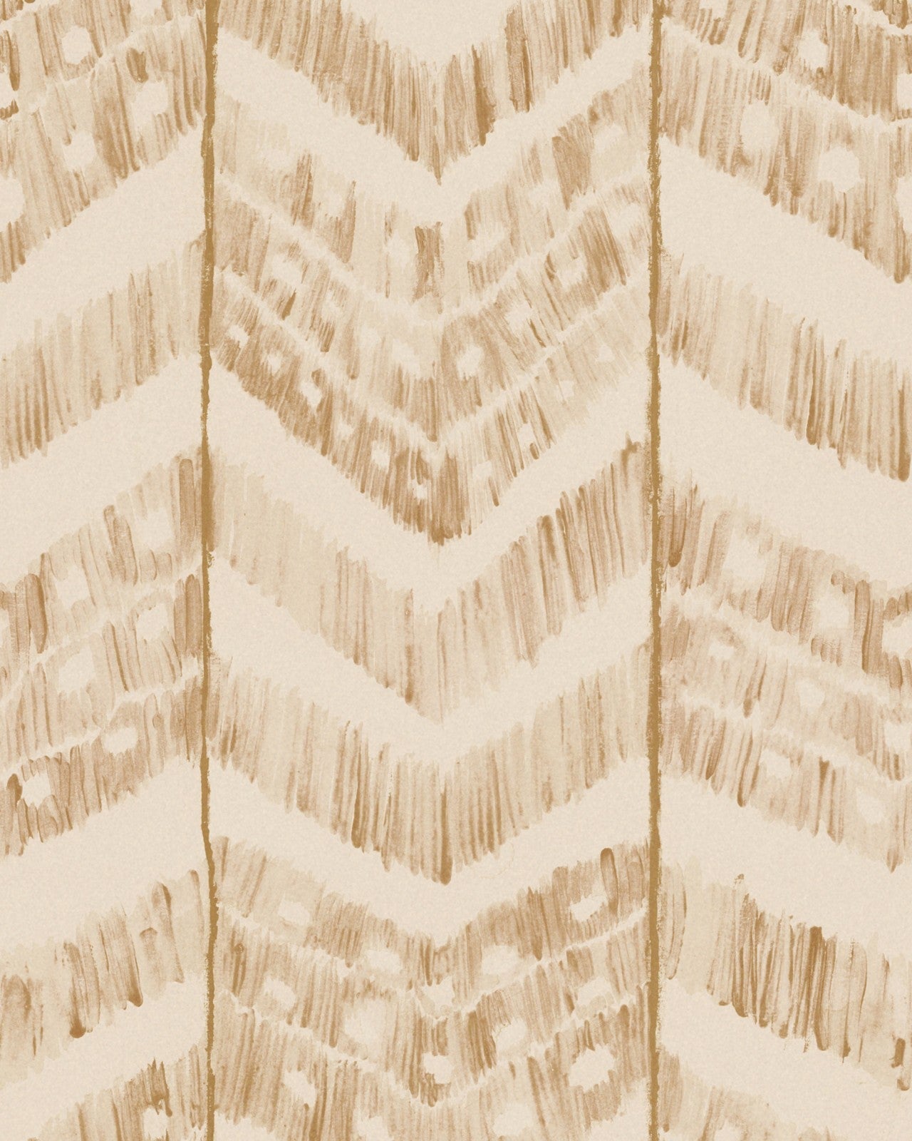 TURKISH IKAT Taupe - Marble Lotus - Turkish Ikat Taupe Wallpaper