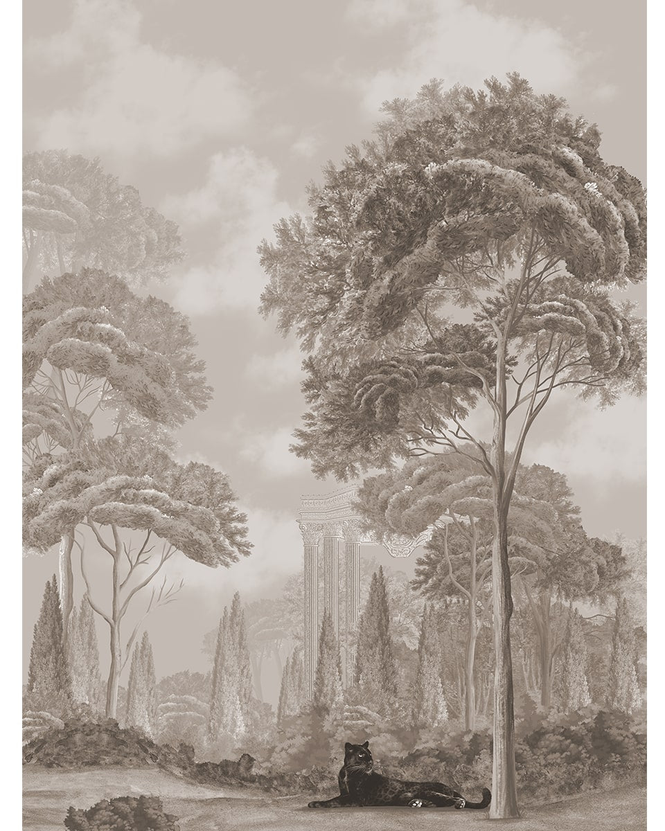 Twilight Haven Vintage European Style Wallpaper - Marble Lotus - Twilight Haven Vintage European Style Wallpaper