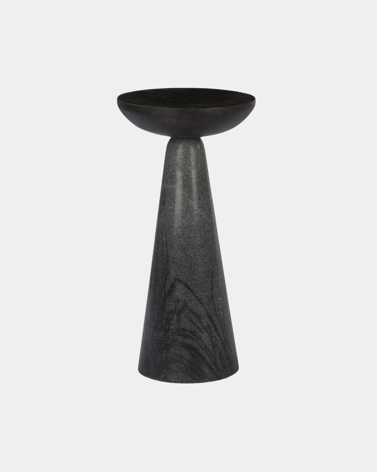 Twin Drink Table - Black - Marble Lotus - Twin Drink Table Black