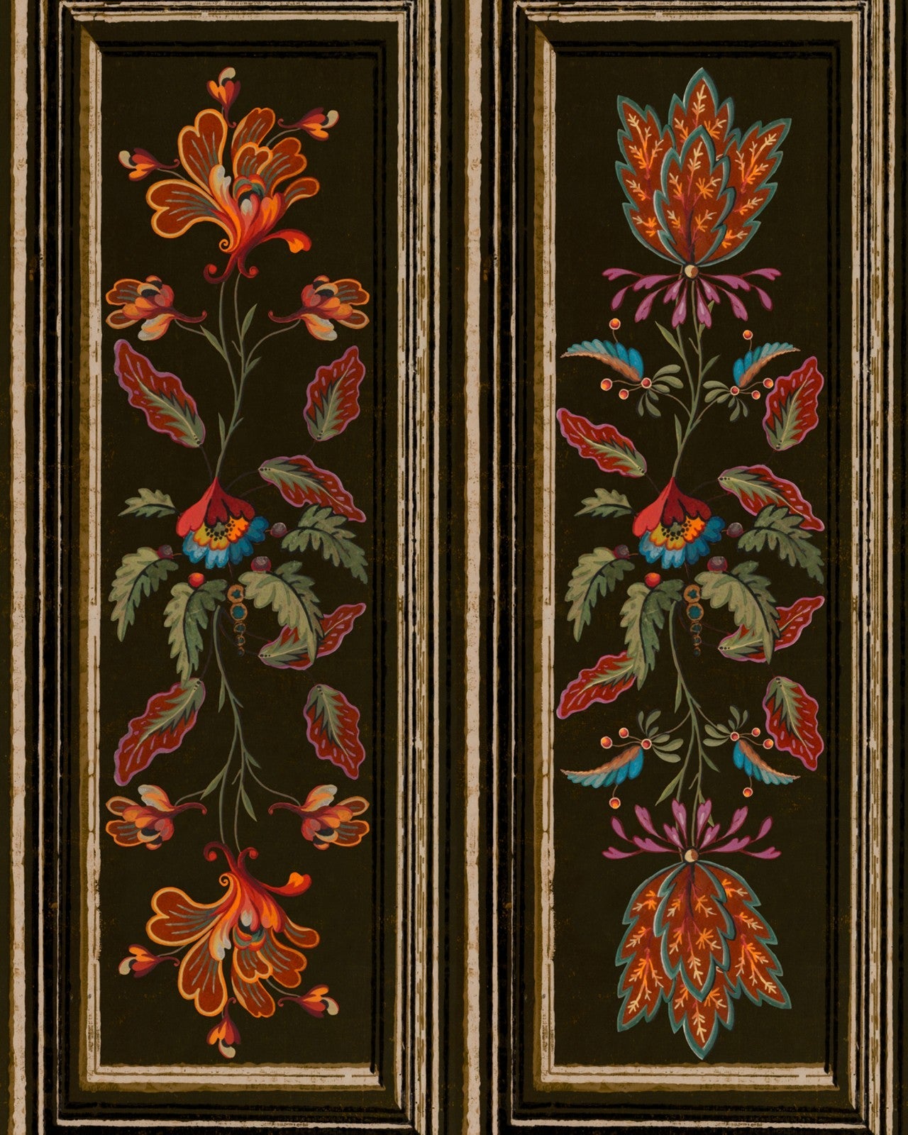 TYROLEAN PANEL Black - Marble Lotus - Tyrolean Panel Black