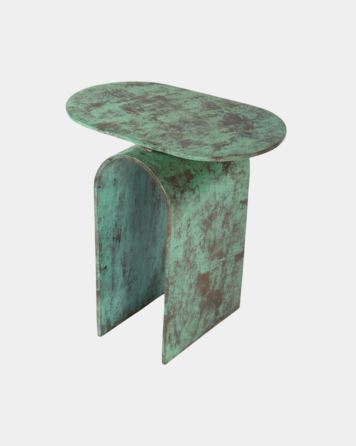 Vault Side Table - Marble Lotus - Vault Side Table