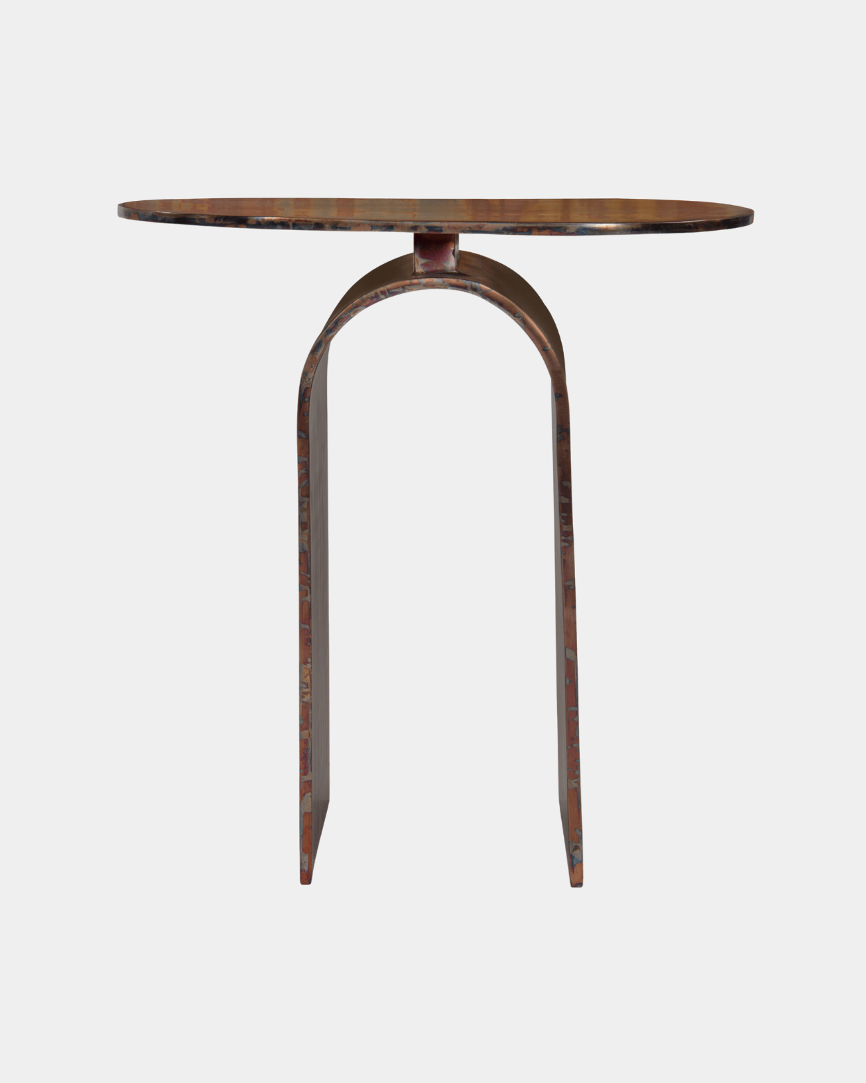 Vault Side Table - Oxidized - Marble Lotus - Vault Side Table Oxidized