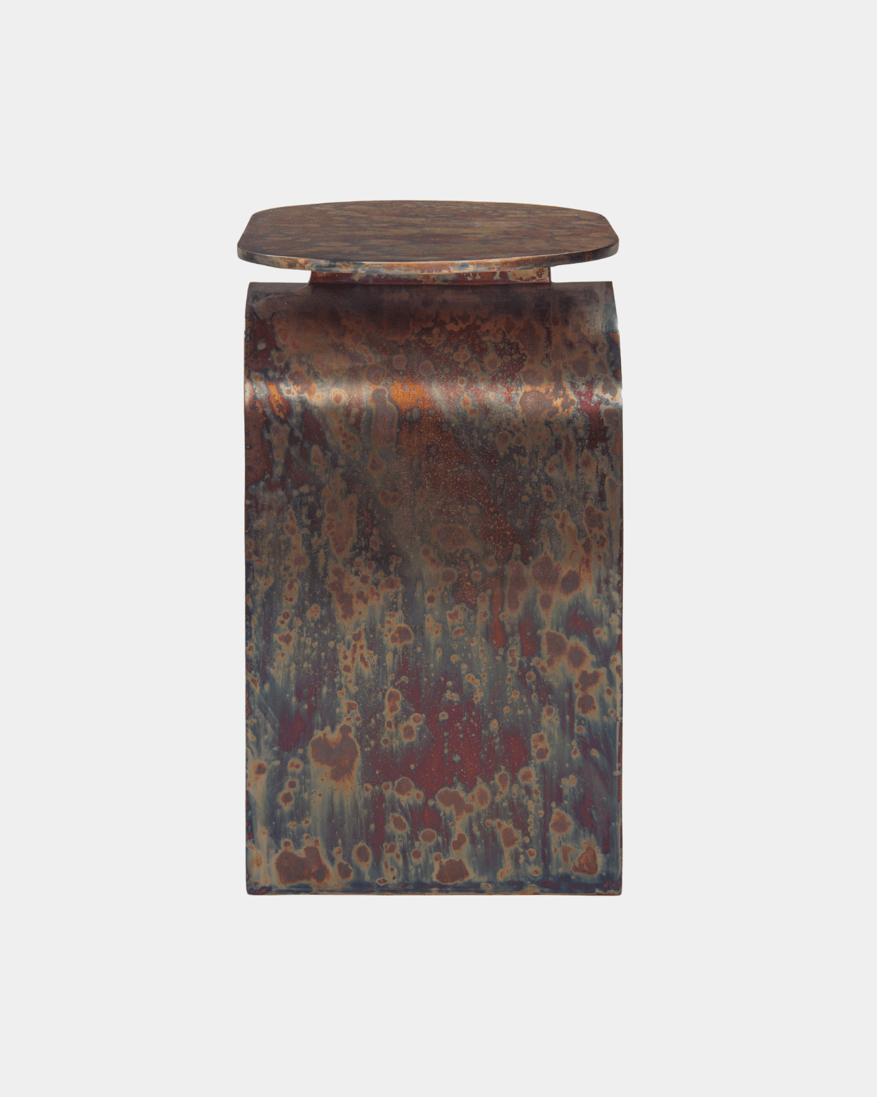 Vault Side Table - Oxidized - Marble Lotus - Vault Side Table Oxidized