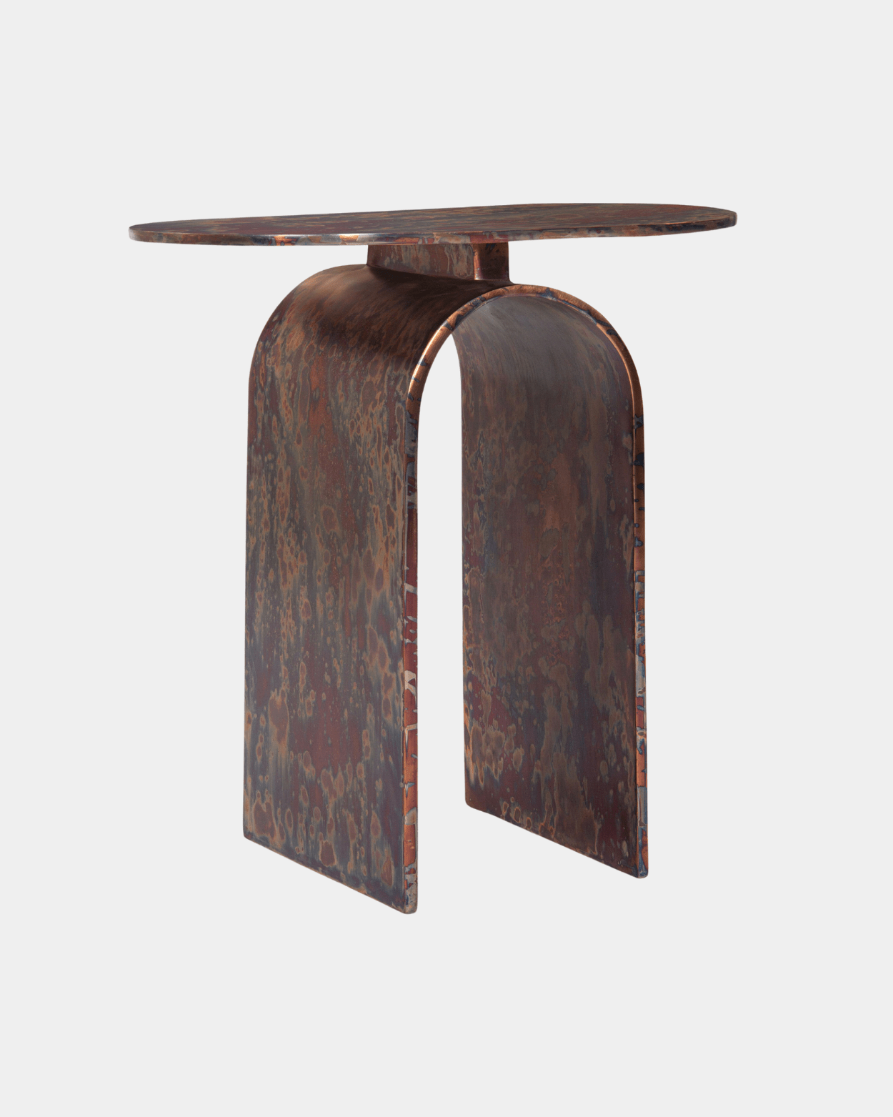 Vault Side Table - Oxidized - Marble Lotus - Vault Side Table Oxidized