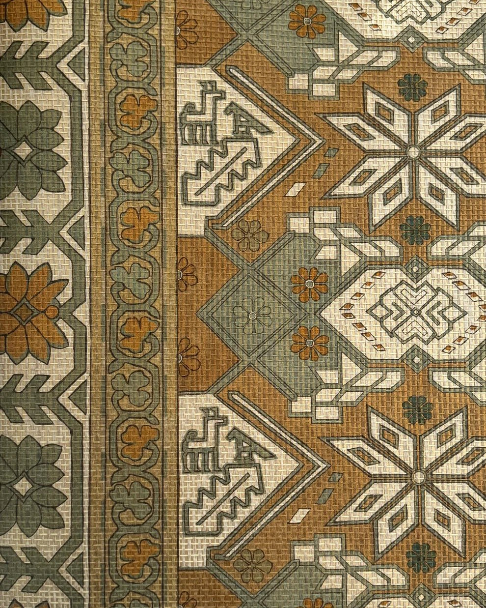 Vintage Kilim - Marble Lotus - Vintage Kilim