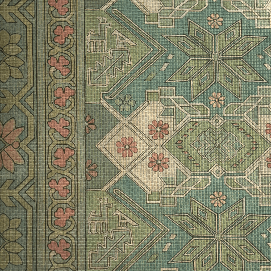 Vintage Kilim - Marble Lotus - Vintage Kilim