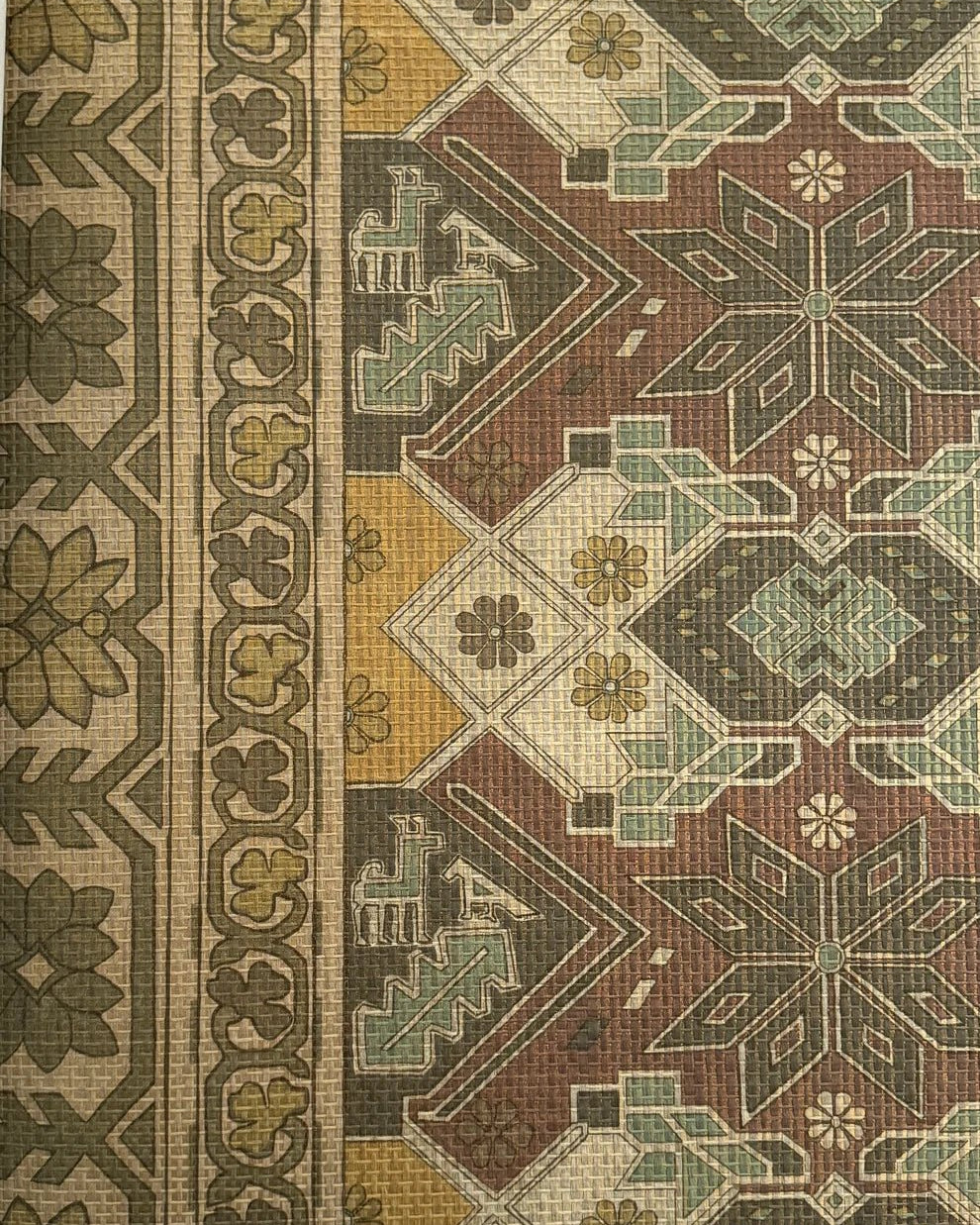 Vintage Kilim - Marble Lotus - Vintage Kilim