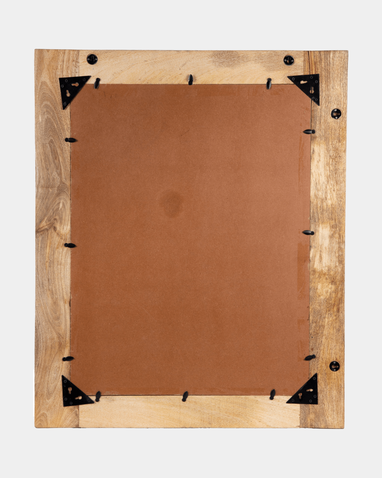 Vintage Wooden Heritage Mirror - Marble Lotus - Vintage Wooden Heritage Mirror