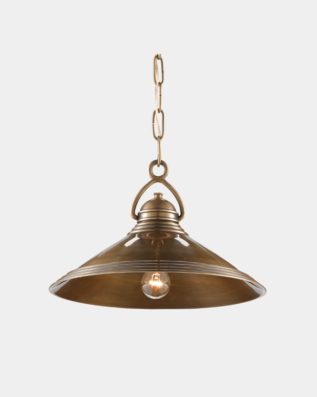 Weybright Brass Pendant - Marble Lotus - Weybright Brass Pendant