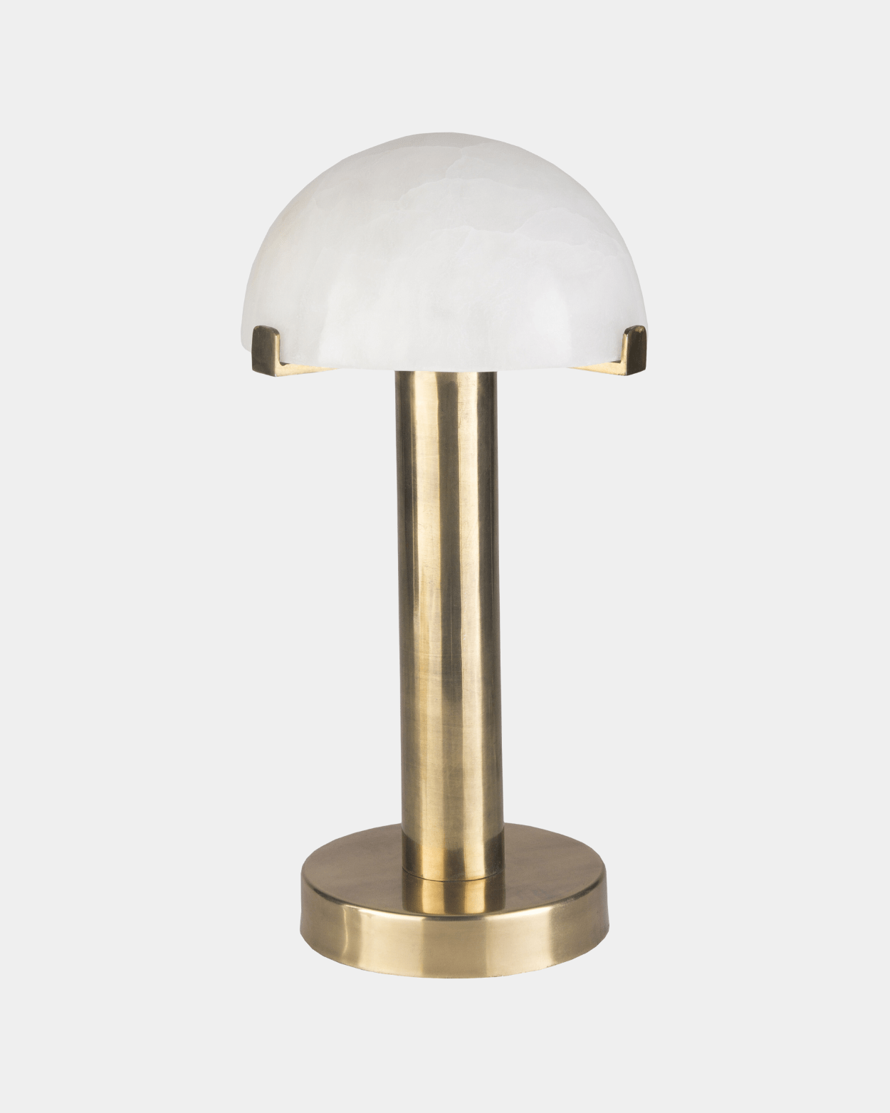 White Stone Mushroom Table Lamp - Marble Lotus - White Stone Mushroom Table Lamp