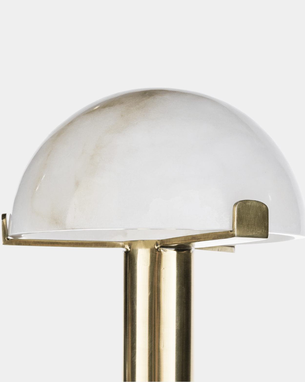 White Stone Mushroom Table Lamp - Marble Lotus - White Stone Mushroom Table Lamp