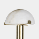 White Stone Mushroom Table Lamp - Marble Lotus - White Stone Mushroom Table Lamp