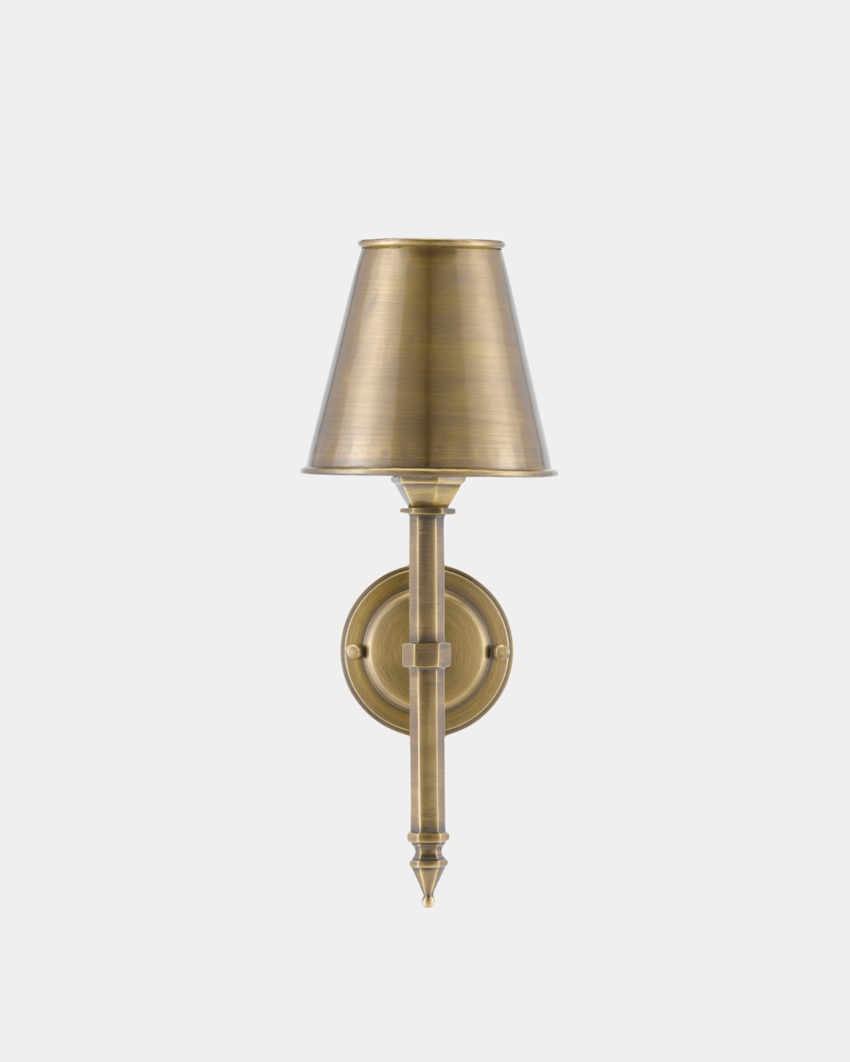 Wollaton Brass Wall Sconce - Marble Lotus - Wollaton Brass Wall Sconce