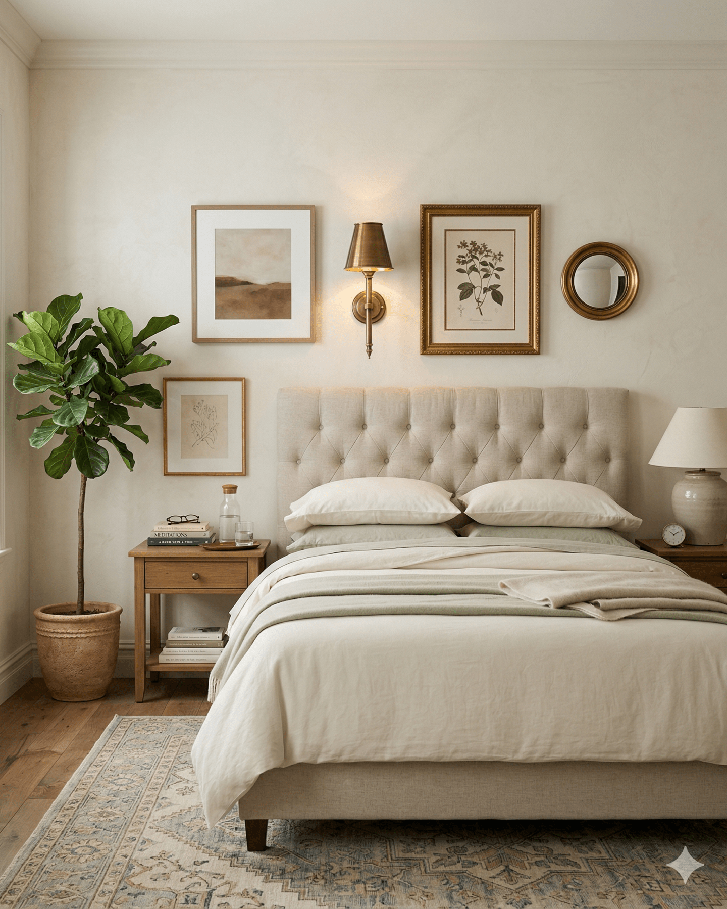 Wollaton Brass Wall Sconce - Marble Lotus - Wollaton Brass Wall Sconce