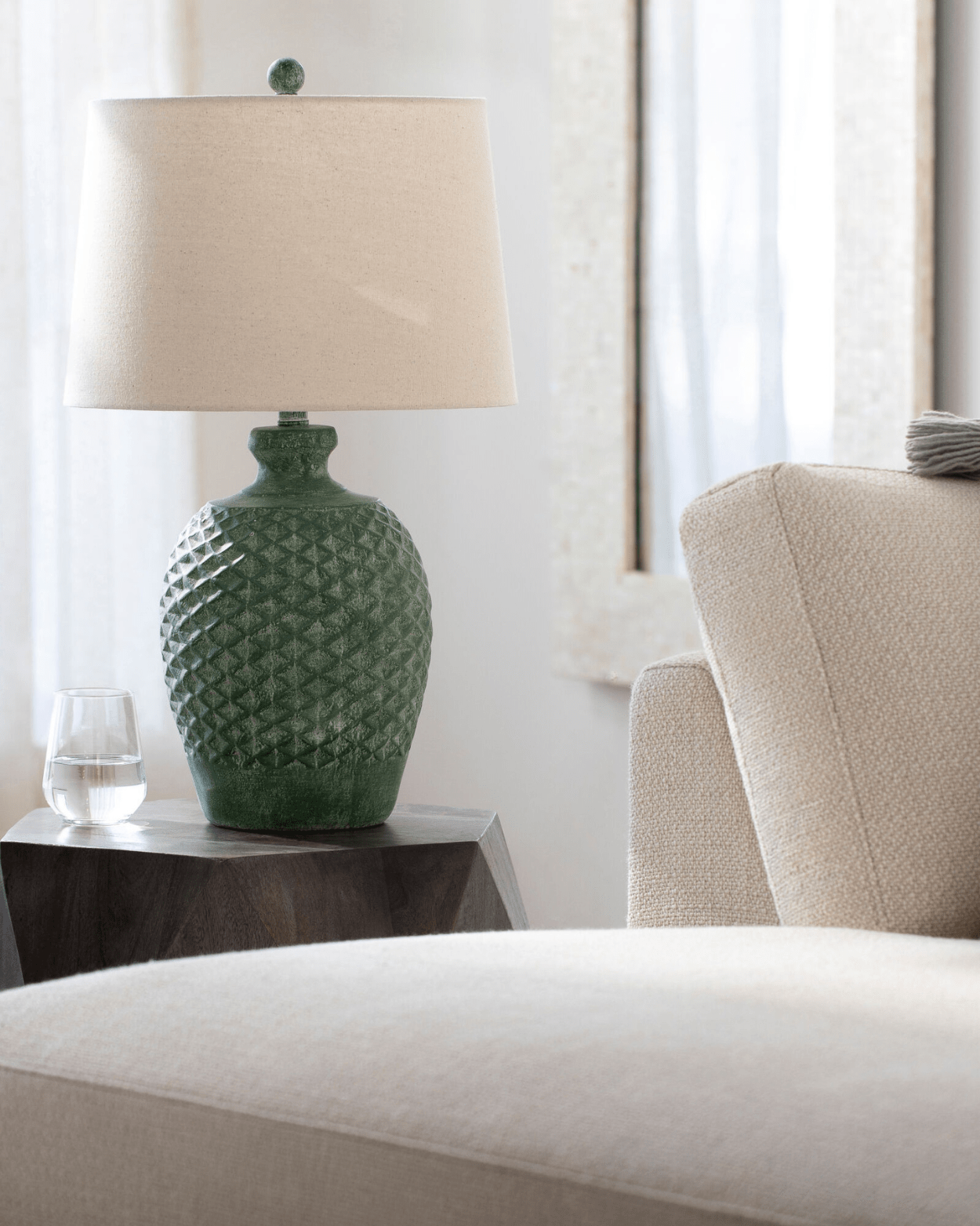 Yosemite Accent Table Lamp - Marble Lotus - Yosemite Accent Table Lamp