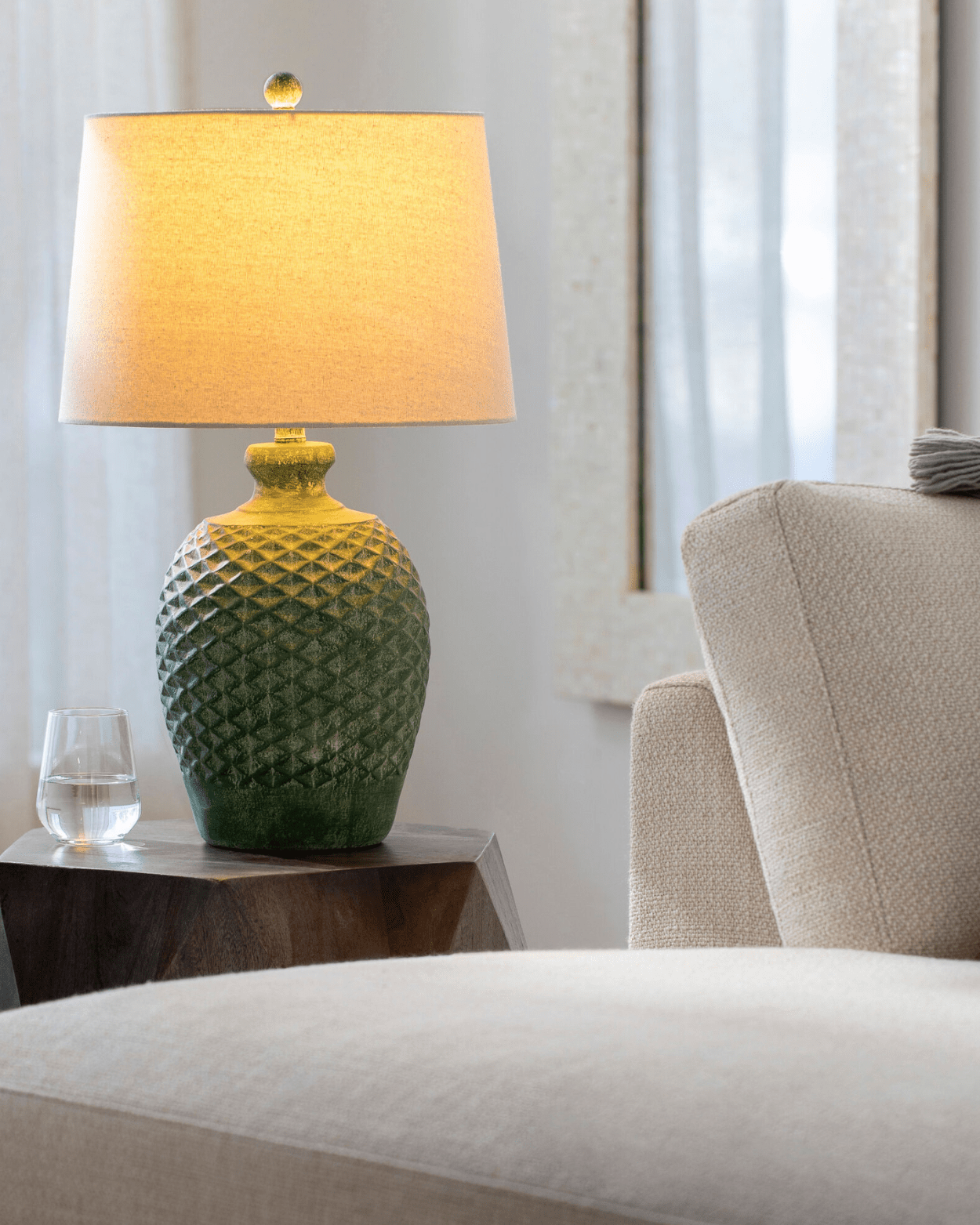 Yosemite Accent Table Lamp - Marble Lotus - Yosemite Accent Table Lamp