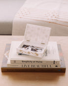 Marble Inlay Jewelry Box - Marble Lotus - inlay box