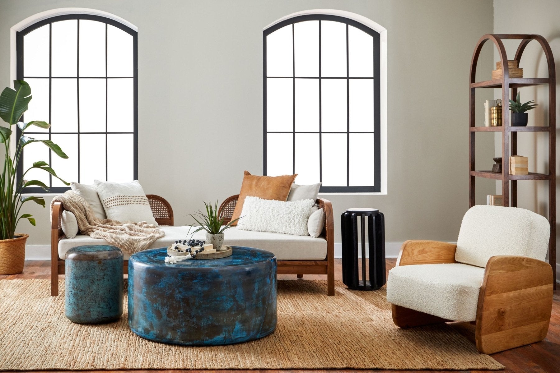 Colorful Coffee Tables - Go for a Blue or Green Coffee Table! - Marble Lotus