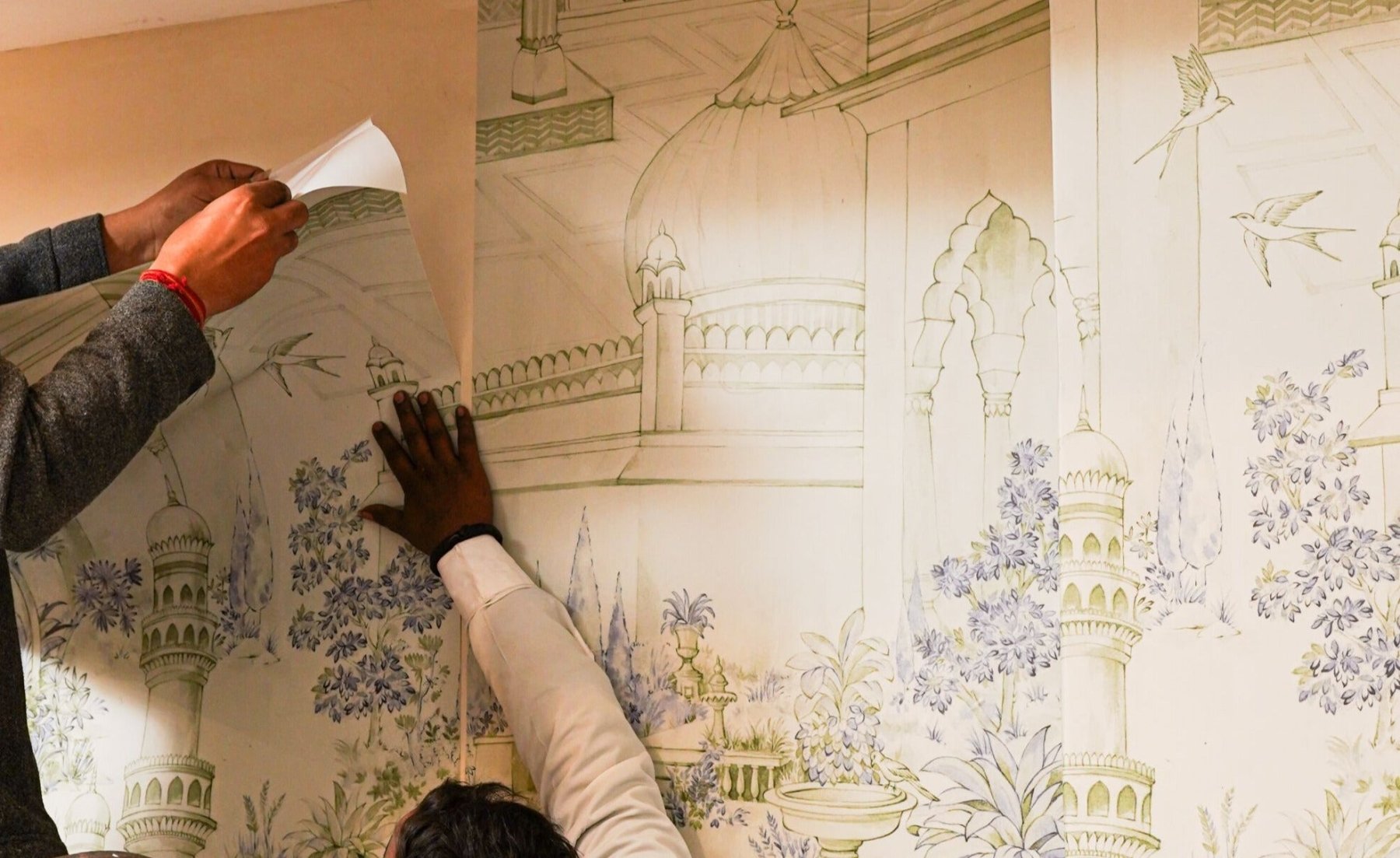 How to Remove Wallpaper (Peel & Stick and Paste the Wall) - Marble Lotus