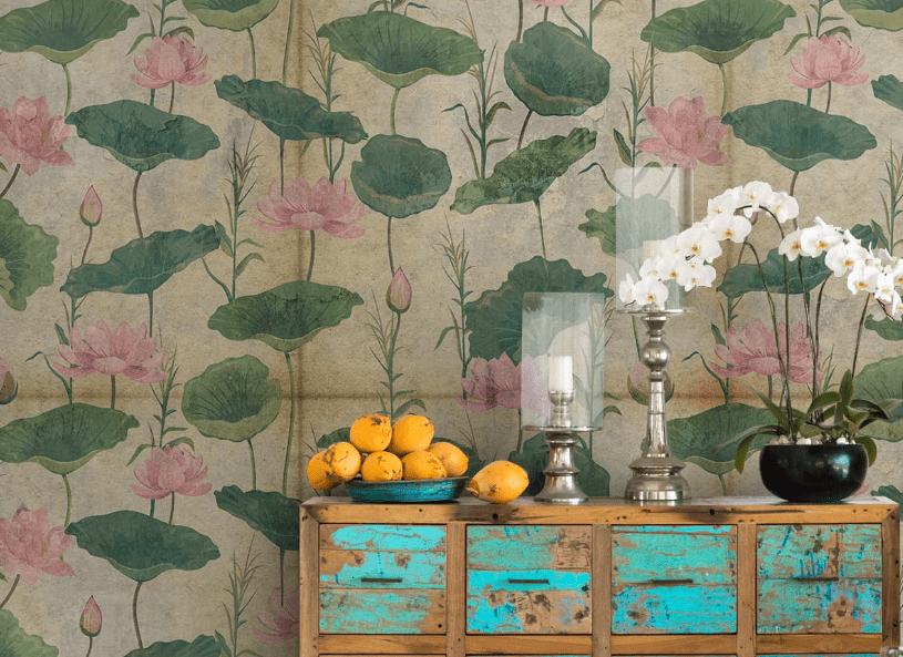 The Symbolism of Lotus Wallpaper: Bringing Serenity and Purity to Your Space - Marble Lotus