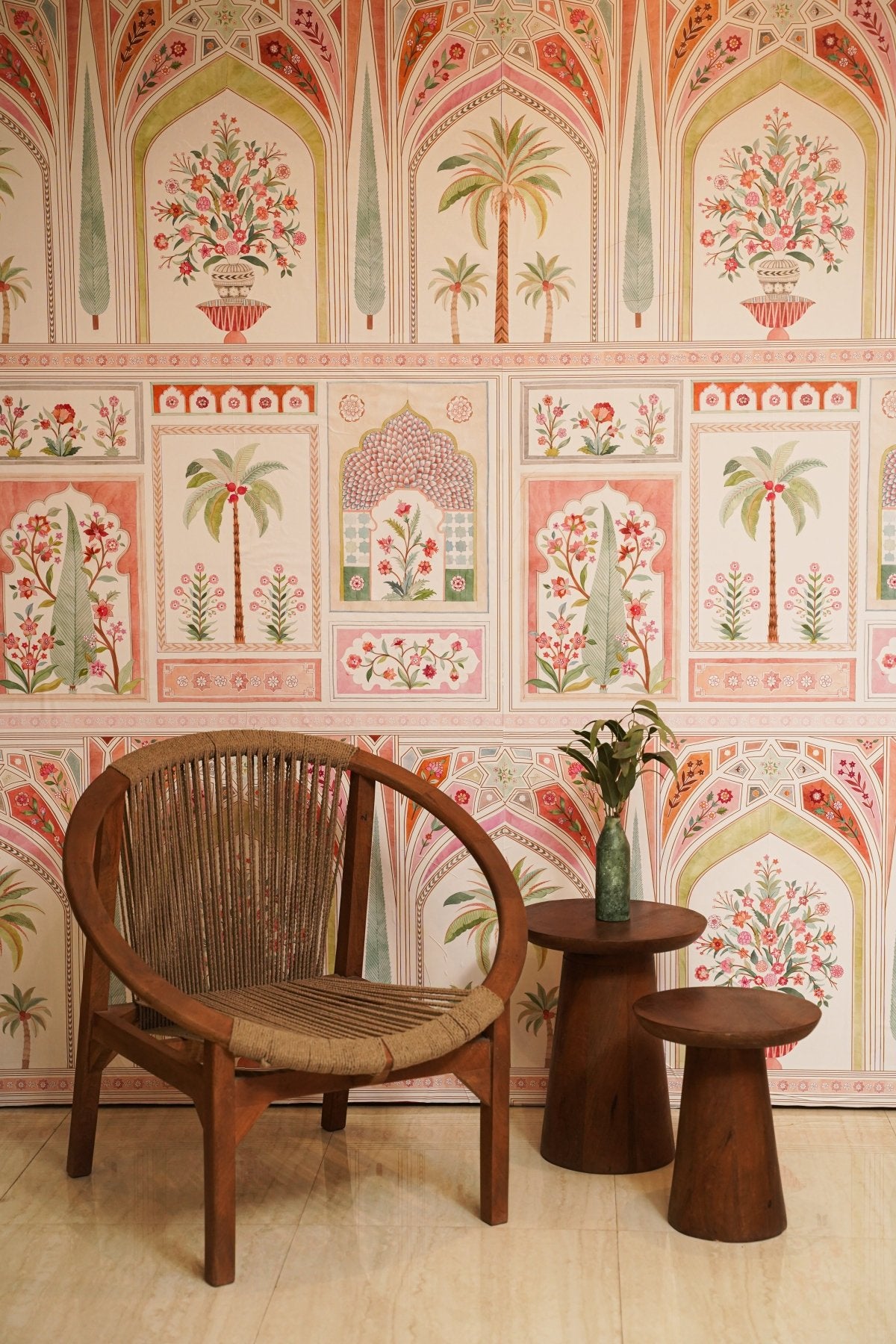 Peel and Stick Wallpaper - Marble Lotus