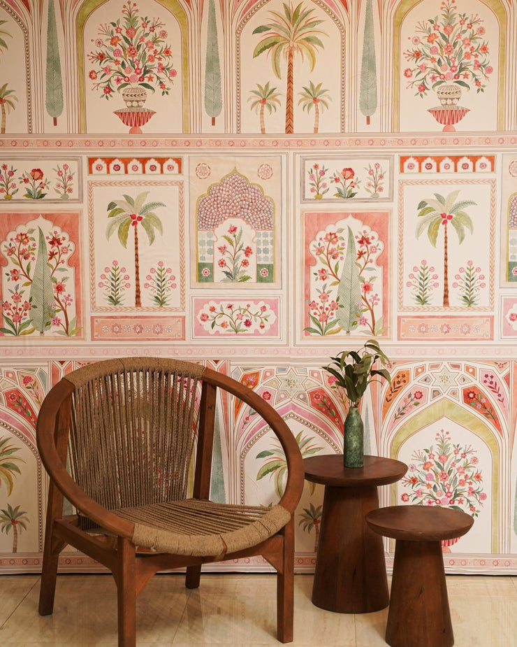 Exotic Indian Wallpaper for Your Interiors | Marble Lotus