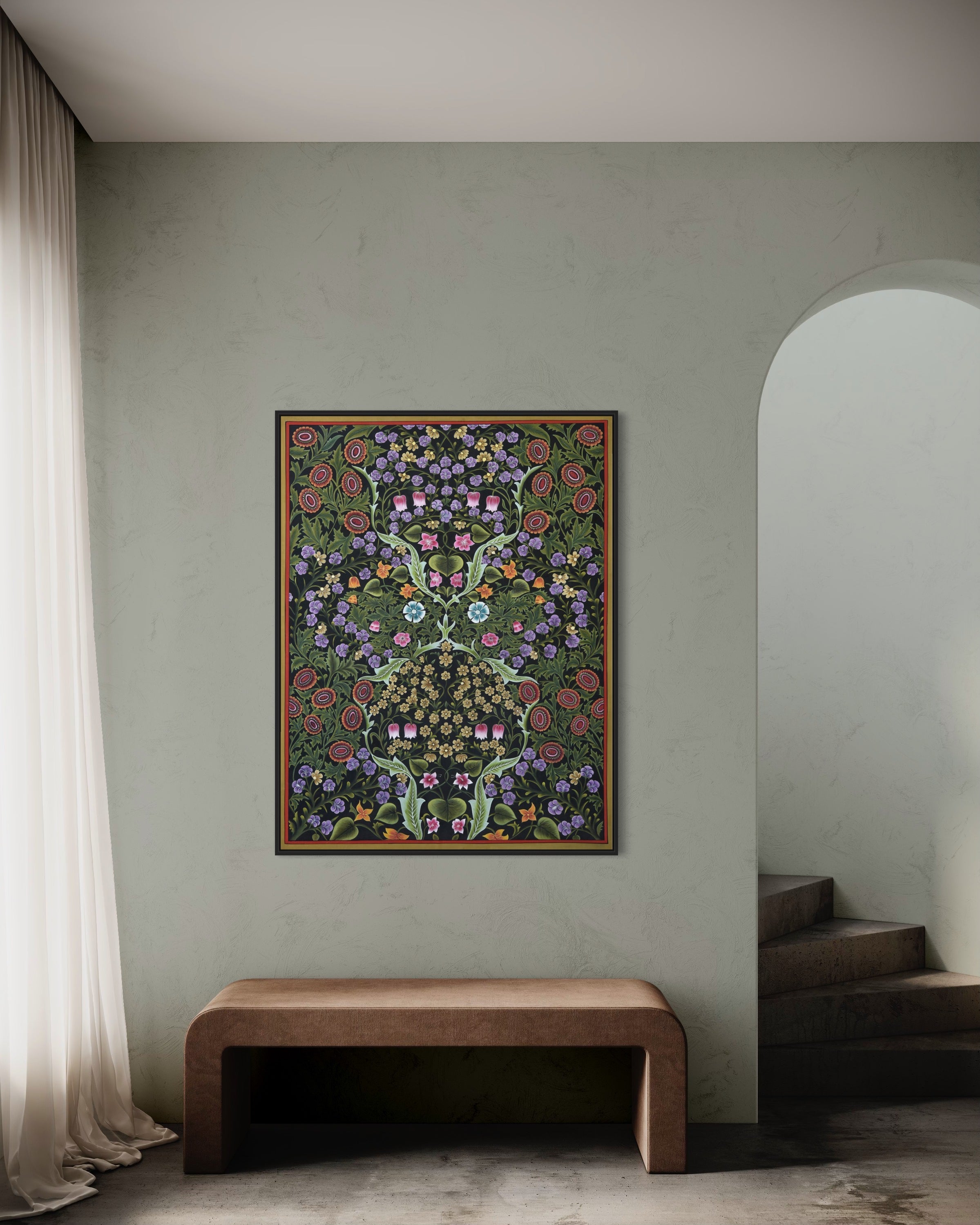 Pichwai Painting | Floral Bouquet | Modern Home