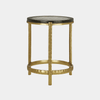 Acea Gold Accent Table - Marble Lotus - Acea Gold Accent Table