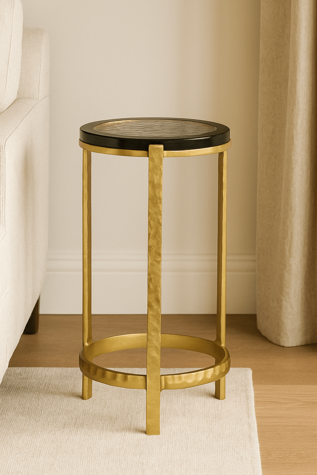 Acea Gold Drinks Table - Marble Lotus - Acea Gold Drinks Table