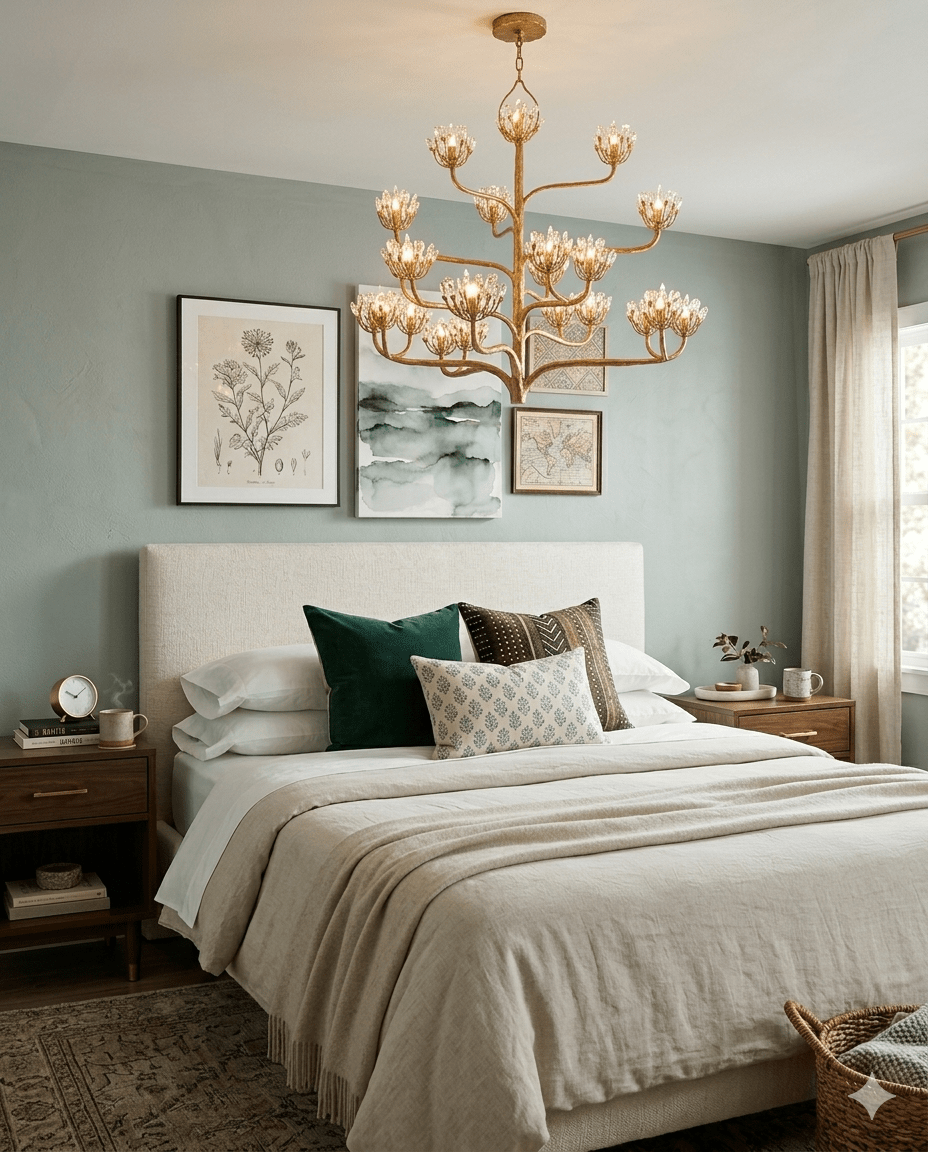Agave Americana Gold Chandelier - Marble Lotus - Agave Americana Gold Chandelier
