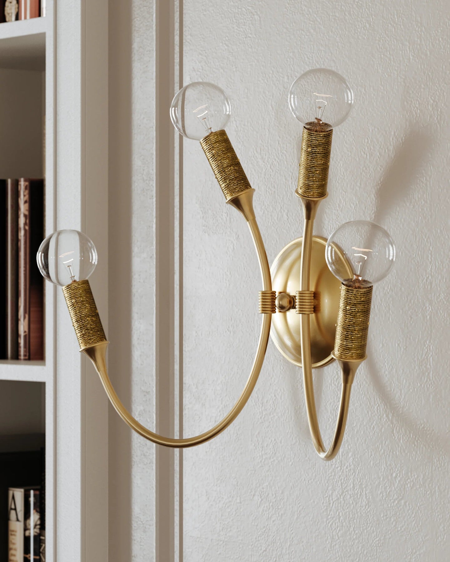 Amboy Wall Sconce - Marble Lotus - Amboy Wall Sconce