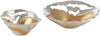 Ambrosia Silver and Gold Decorative Bowls - Set of 2 - Marble Lotus - Enhance Decor with Ambrosia Silver & Gold Bowls from Marble Lotus
