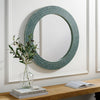 Aqua Mother of Pearl Round Mirror - Marble Lotus - Shop Aqua Mother of Pearl Round Mirror | Marble Lotus