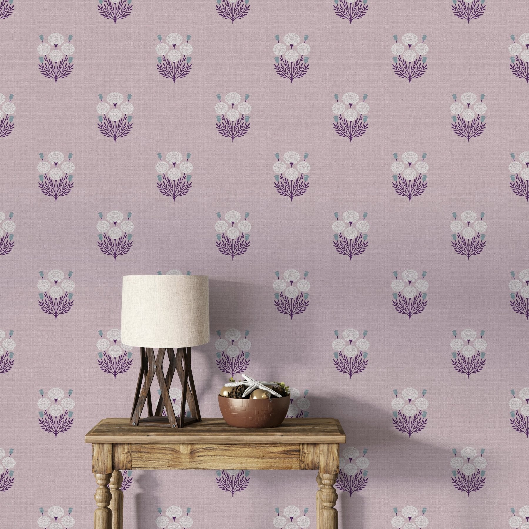 Bagru Block Print – Lilac - Marble Lotus - Bagru Block Print – Lilac