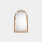 Bardot 40" Bone & Wood Arch Wall Mirror - Marble Lotus - Bardot 40" Bone & Wood Arch Wall Mirror