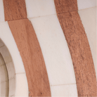 Bardot 60" Wood & Buffalo Bone Arch Wall Mirror - Marble Lotus - Bardot 60" Wood & Buffalo Bone Arch Wall Mirror