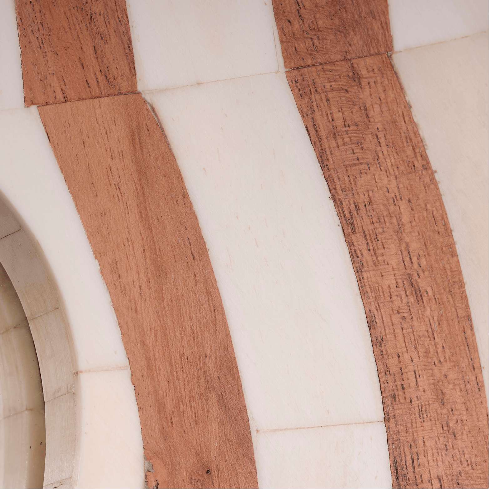 Bardot 60" Wood & Buffalo Bone Arch Wall Mirror - Marble Lotus - Bardot 60" Wood & Buffalo Bone Arch Wall Mirror